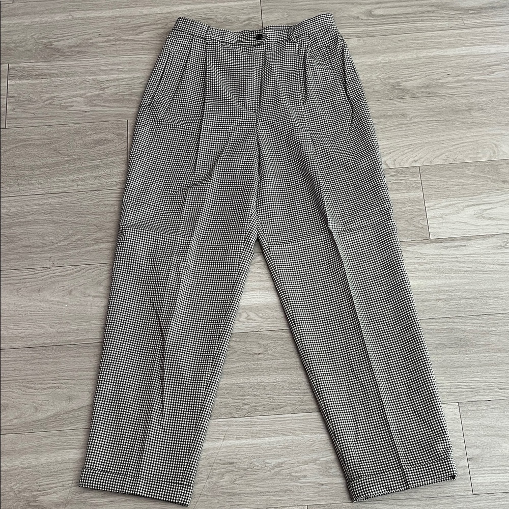 Ralph Lauren Vintage Houndstooth 100% Wool Dress Pants